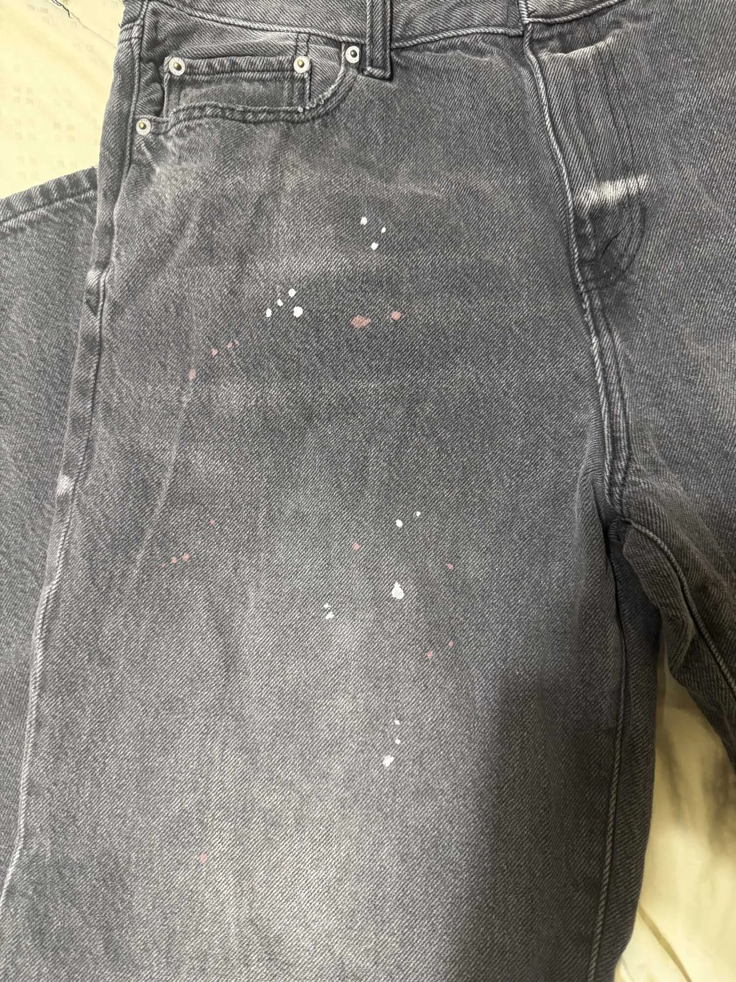 Pacsun Jeans, Painted and Cropped Pacsun Scream Sweater, view 2